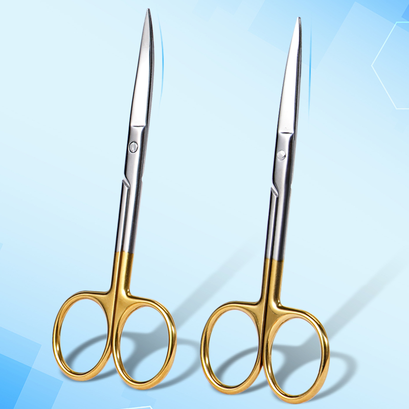 Medical Scissors - 1 Stück Zahnärztliche Schere mit goldenem