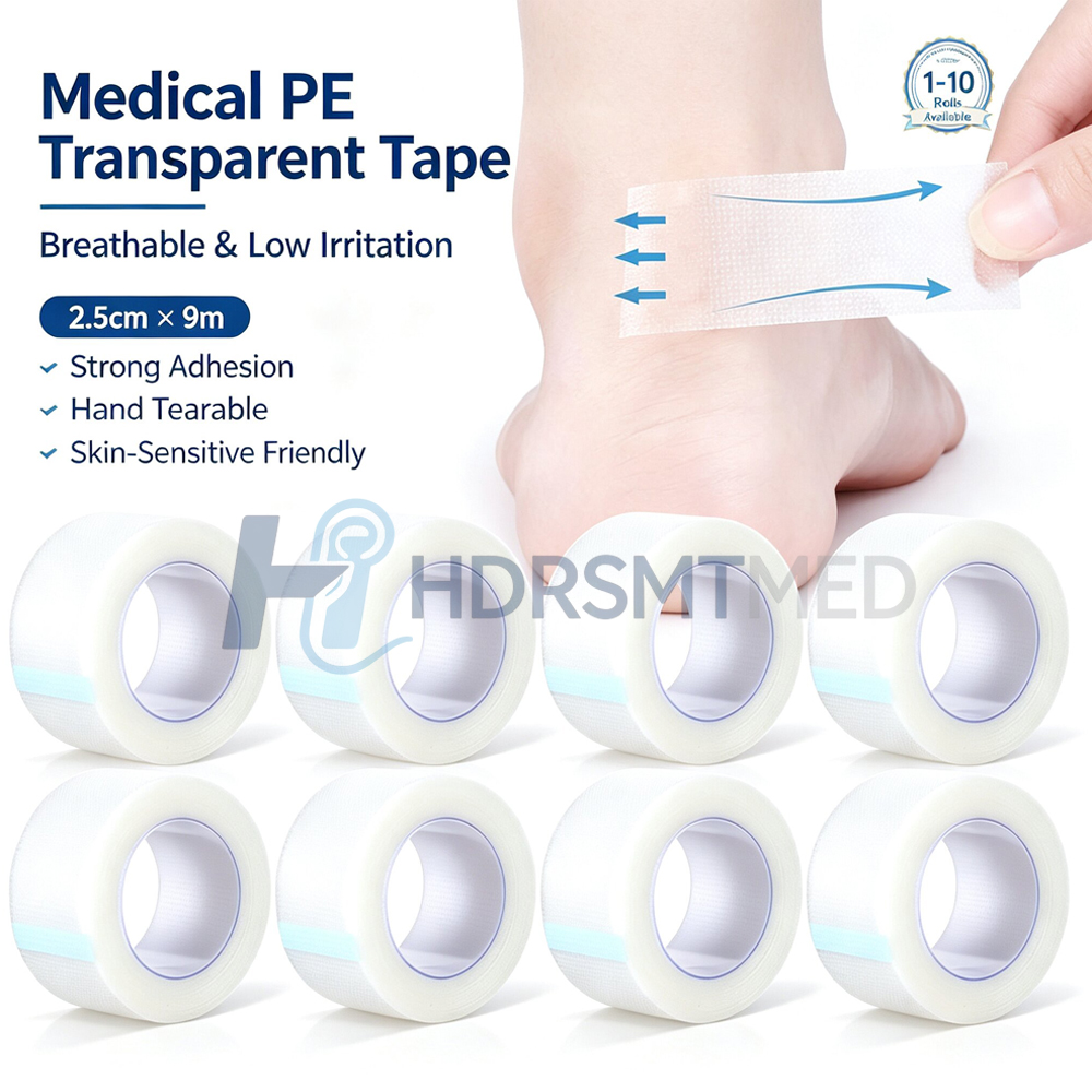 Medical Tape - 1-10 Rollen Transparentes Medizinisches Klebeband Atmungsaktives