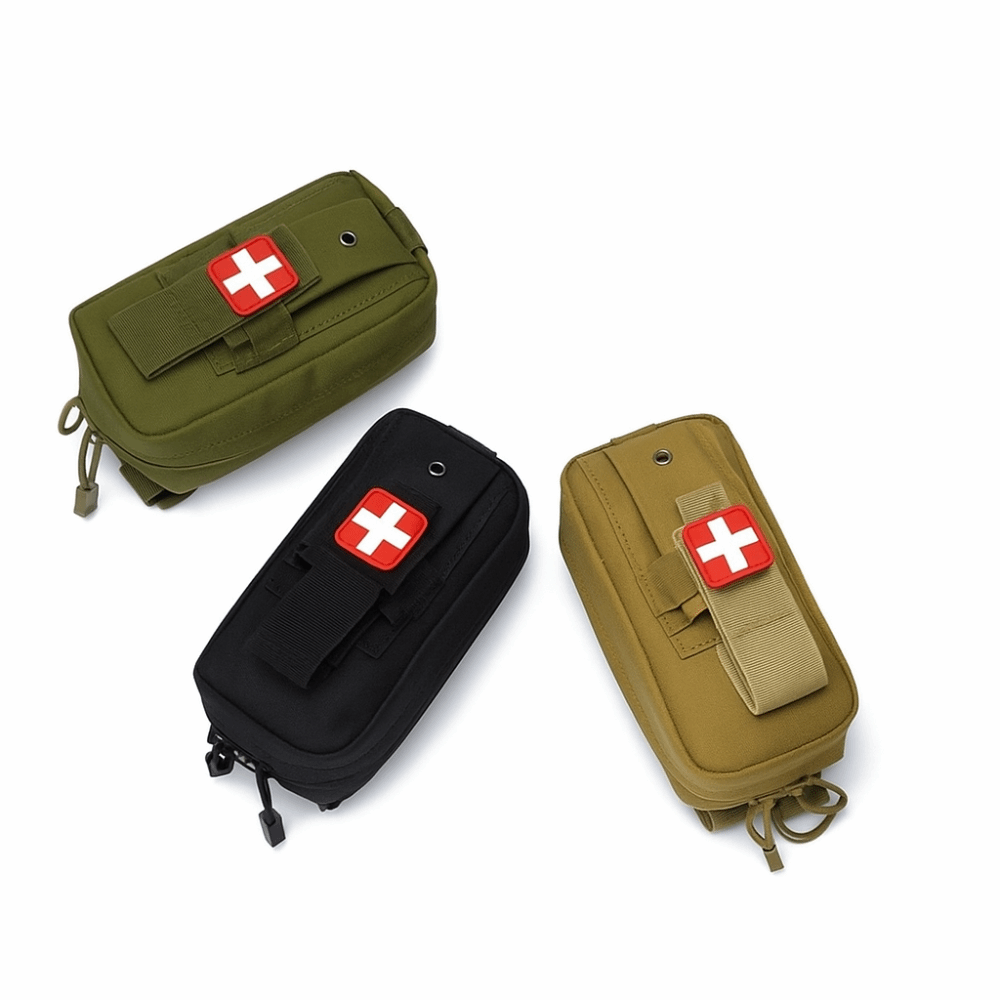 First Aid Kit - Tragbares Erste-Hilfe-Set mit Oberschenkelhalterung, Leichtes Notfall-Rettungsset,