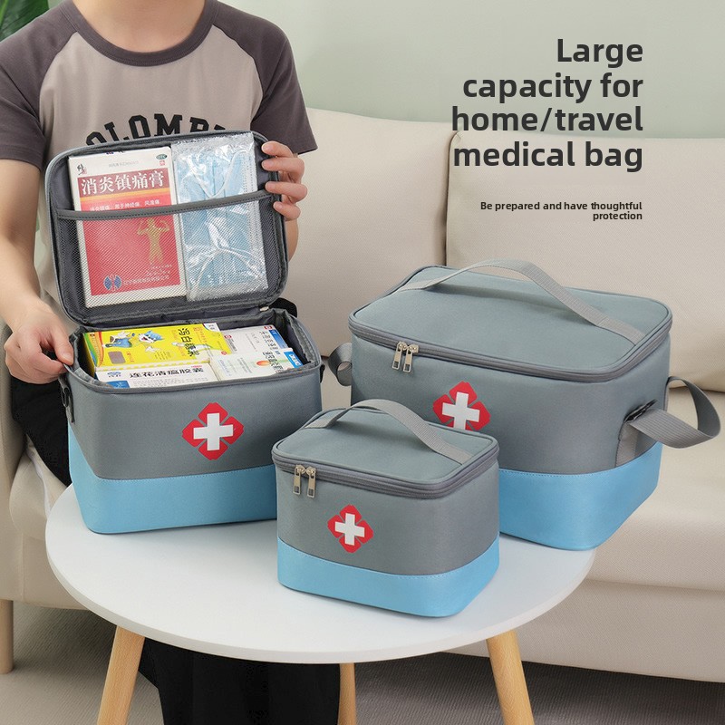 First Aid Kit - Haushalts-Medizinbox mit großem Fassungsvermögen, reguläre Epidemiepräventions-