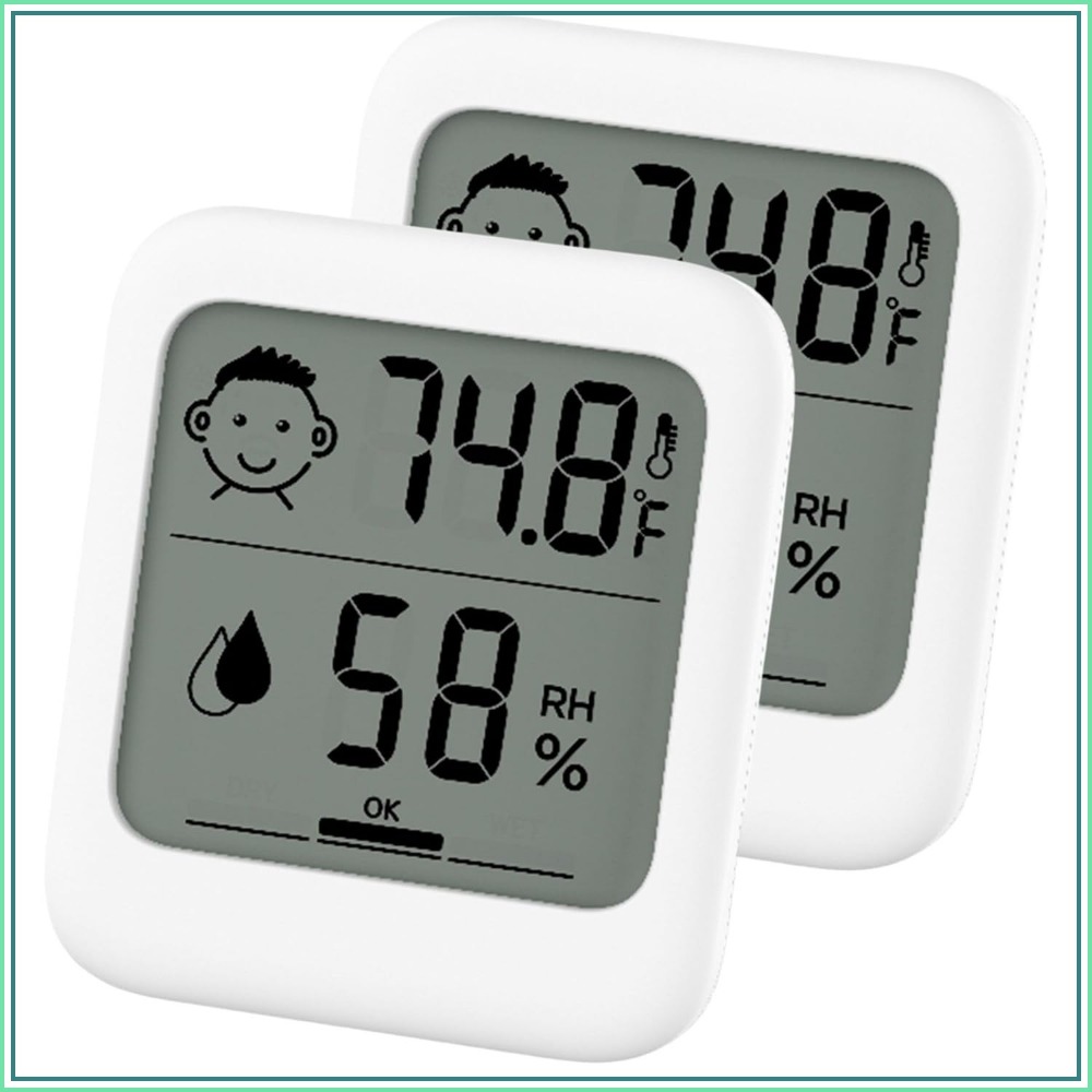 Thermometer Digital - 2er-Pack Digitales Thermometer & Hygrometer mit