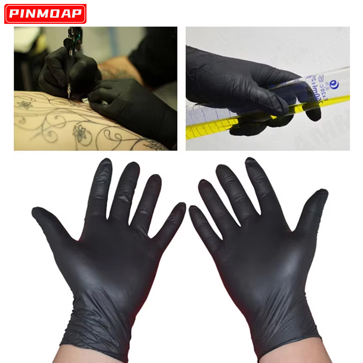 10/50 Stück schwarze Einweg-Ni – Medical Gloves Bewertung und Preis
